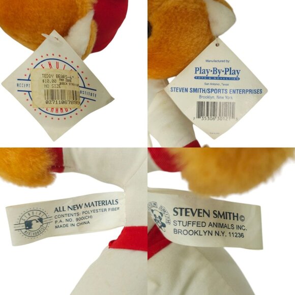 St Louis Cardinals Teddy Bear Plush Vintage Stuffed Animal Toy Busch Stadium MLB - Picture 8 of 13